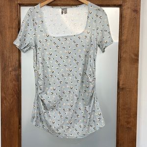 ASOS floral short sleeved maternity tee size 10